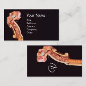 Carte De Visite SYMPHONIE, Scroll de violon d'INSTRUMENT DE MUSIQU (Devant / Derrière)