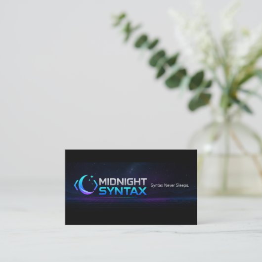 Carte De Visite Syntaxe de minuit (Debout devant)