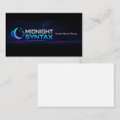 Carte De Visite Syntaxe de minuit (Devant / Derrière)