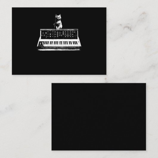 Carte De Visite Synthétiseur modulaire de keyboard music producer  (Devant / Derrière)