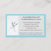 Carte De Visite Syringes bleus Soins de santé Infirmière inscrite (Devant)