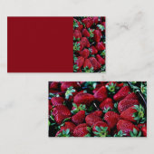 CARTE DE VISITE SYS STRAWBERRIES PHOTOGRAPHIE ARRIÈRE - PLANS WALL (Devant / Derrière)
