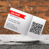 Carte de visite System Architect du code QR modern