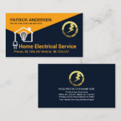 Carte De Visite Système de câblage électrique à domicile (Devant / Derrière)