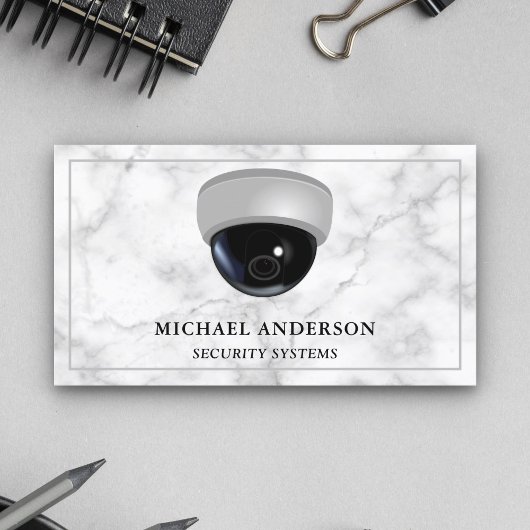 Carte De Visite Système de surveillance de solutions de sécurité C