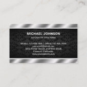 Carte De Visite Système de surveillance des solutions de sécurité (Dos)