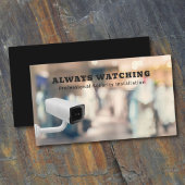 Carte De Visite Système de surveillance des solutions de sécurité 
