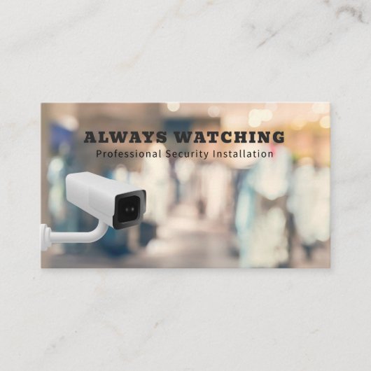 Carte De Visite Système de surveillance des solutions de sécurité  (Devant)