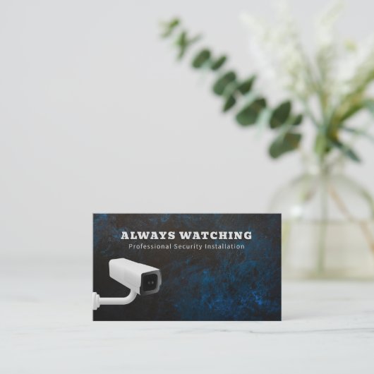 Carte De Visite Système de surveillance des solutions de sécurité  (Debout devant)