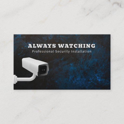 Carte De Visite Système de surveillance des solutions de sécurité  (Devant)