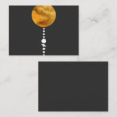 Carte De Visite Système solaire minimal (Devant / Derrière)