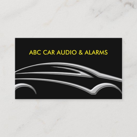 Carte De Visite Systèmes audio automobiles (Devant)