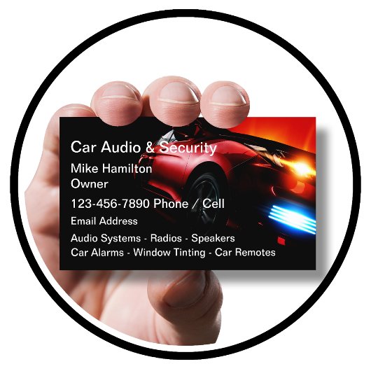 Carte De Visite Systèmes audio et d'alarme de voiture