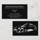 Carte De Visite Systèmes audio et de sécurité pour voitures (Devant / Derrière)