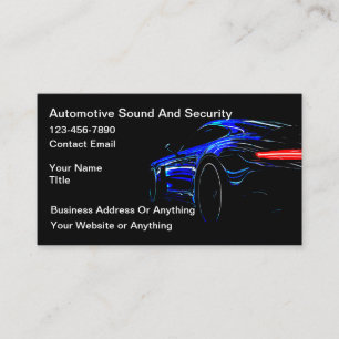 Carte De Visite Systèmes audio et sécurité automobile les plus coo