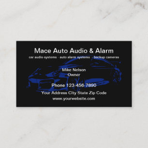 Carte De Visite Systèmes audio et sécurité pour voitures automobil