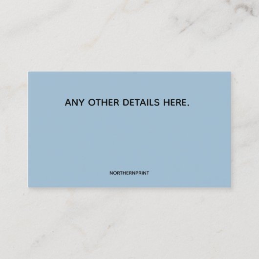 Carte De Visite Systèmes de sécurité en briques bleues modifiables (Dos)