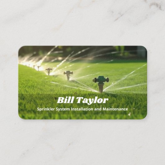 Carte De Visite Systèmes d'irrigation (Devant)