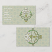 Carte De Visite T2 celtique de conception florale d'art déco (Devant / Derrière)