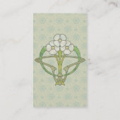Carte De Visite T2 celtique de conception florale d'art déco (Dos)