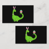 Carte De Visite T Rex Bunny Pâques Funny Dinosaur Oeufs Garçons En (Devant / Derrière)