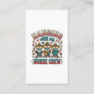 Carte De Visite T-shirt de infirmière de fiesta suspendue avec mon