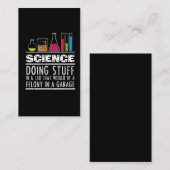 Carte De Visite T-shirt drôle de chimie de la Science pour des (Devant / Derrière)