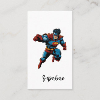 Carte De Visite t-shirt superhero