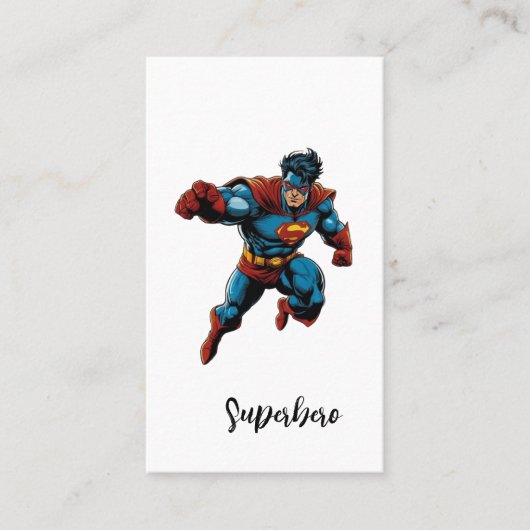 Carte De Visite t-shirt superhero (Devant)