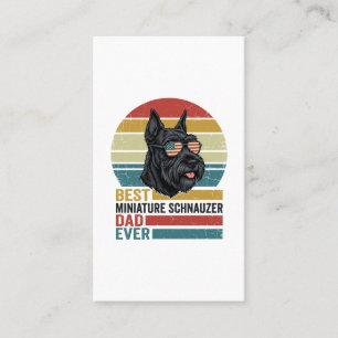Carte De Visite T-shirt vintage patriotique papa Schnauzer nain De