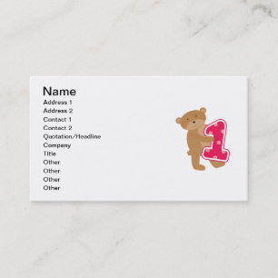 Carte De Visite T-shirts et cadeaux 1er anniversaire