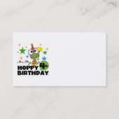 Carte De Visite T-shirts et cadeaux 4th Birthday Frog Hoppy (Dos)