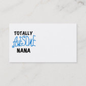 Carte De Visite T-shirts et cadeaux bleus totalement (Dos)