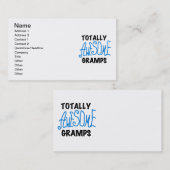Carte De Visite T-shirts et cadeaux Blue Totally Awesome Gramps (Devant / Derrière)