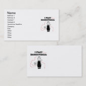 Carte De Visite T-shirts et cadeaux de basket-ball de jeu de la (Devant / Derrière)