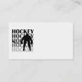 Carte De Visite T-shirts et cadeaux de silhouette d'hockey (Dos)