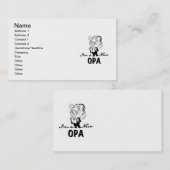 Carte De Visite T-shirts et cadeaux en nouvel opa souriants (Devant / Derrière)