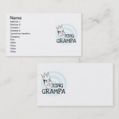 Carte De Visite T-shirts et cadeaux King Grampa (Devant / Derrière)