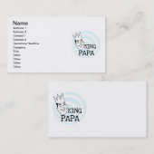 Carte De Visite T-shirts et cadeaux King Papa (Devant / Derrière)