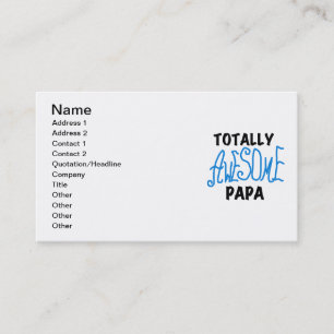 Carte De Visite T-shirts et cadeaux Papa absolument géniaux