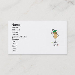 Carte De Visite T-shirts et Cadeaux pour les Fous de Golf