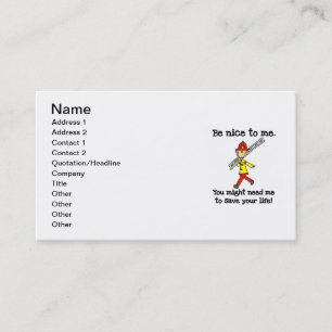 Carte De Visite T-shirts et Cadeaux pour Pompiers Sauveurs de Vie