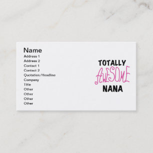 Carte De Visite T-shirts et cadeaux roses totalement