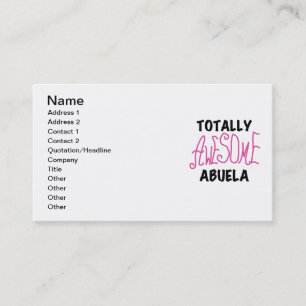 Carte De Visite T-shirts et cadeaux roses totalement