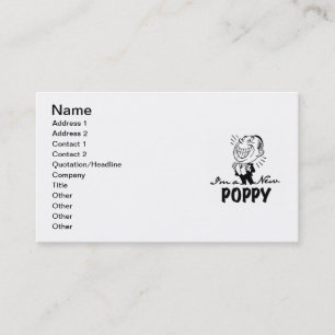 Carte De Visite T-shirts et cadeaux Smiling New Poppy