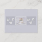 Carte De Visite Tabby Orange Kitten Peinture - Art Chat original (Dos)