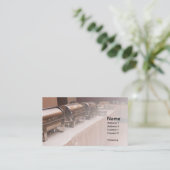 Carte De Visite table buffet (Debout devant)