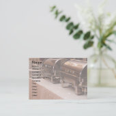 Carte De Visite table buffet (Debout devant)