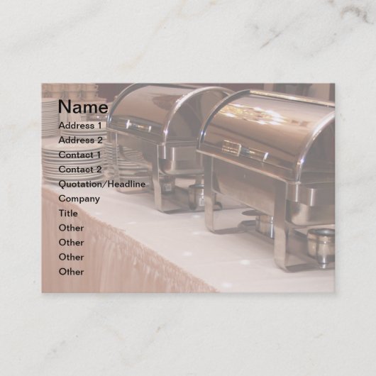 Carte De Visite table buffet (Devant)