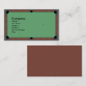 Carte De Visite Table de pool (Devant / Derrière)